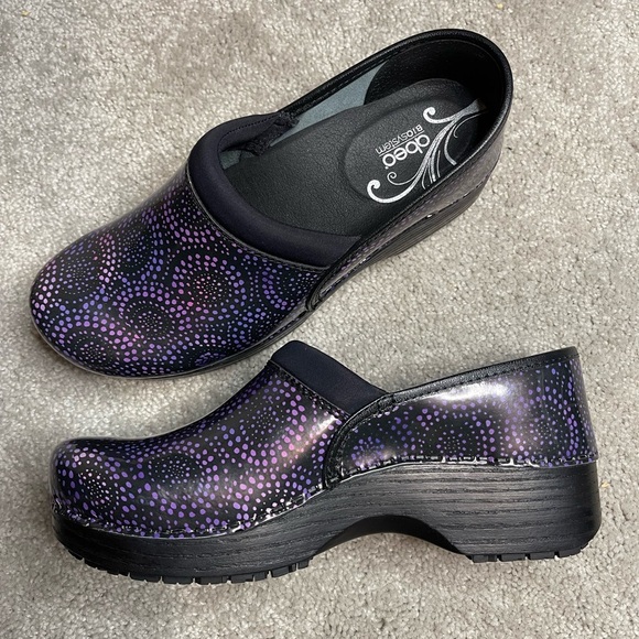 Abeo Ellie BIO System Women's Blue Black Work Professional Clogs, Sz. 7 N - Picture 6 of 9